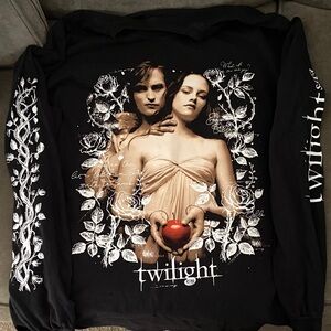 Twilight Long-Sleeve Graphic Tee in Black studio house designs X-Large